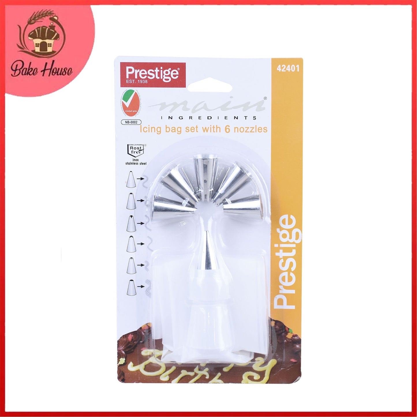 Prestige Icing Bag With 6 Nozzles